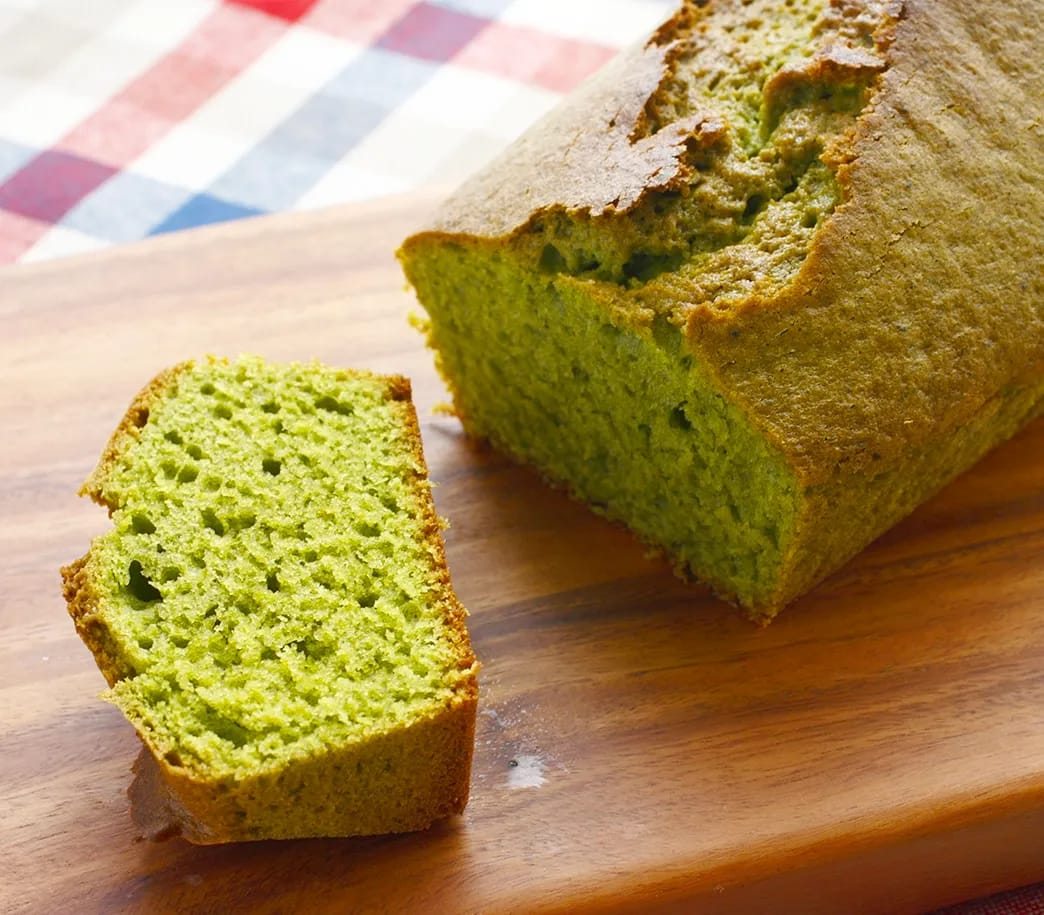 Panqué de vainilla y matcha