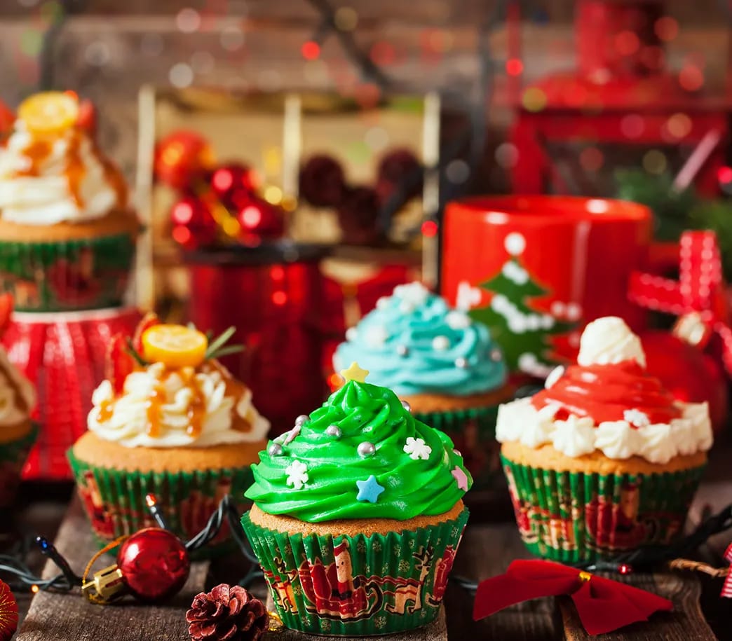 Cupcakes navideños