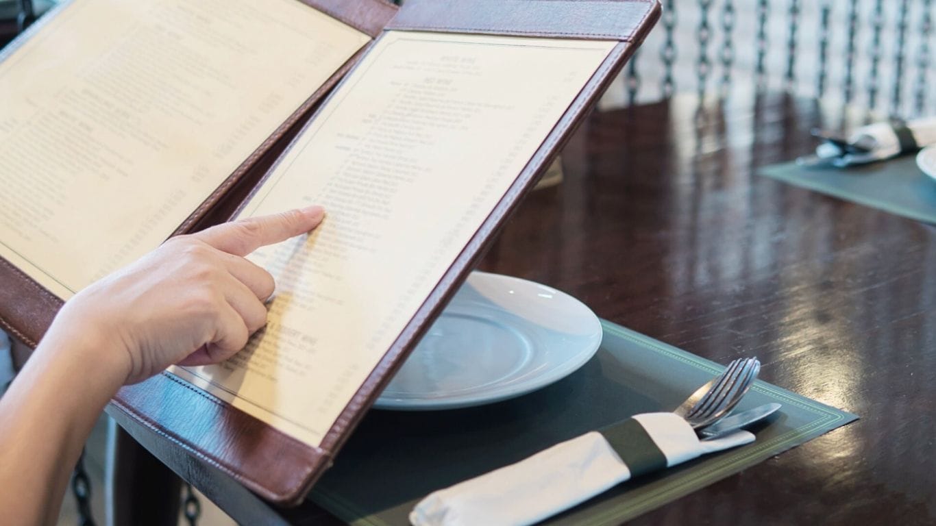 menu mesa